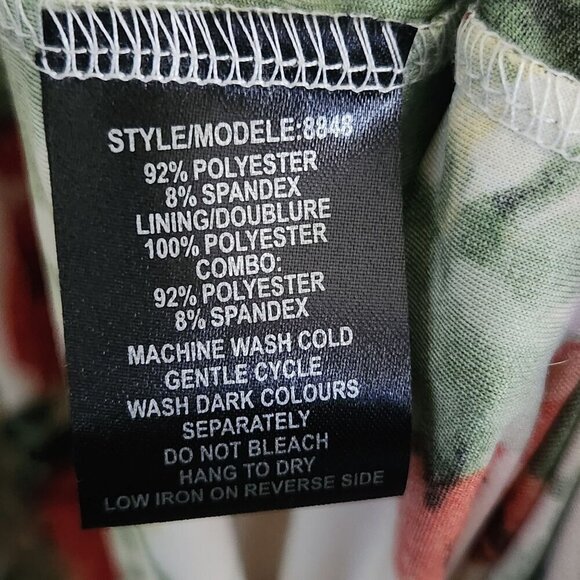 Inc International Concept Black Floral Sleeveless Maxi Dress Size L - Picture 5 of 5